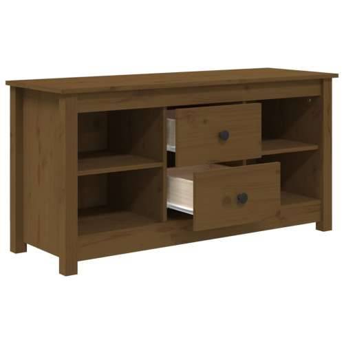 TV ormarić boja meda 103 x 36,5 x 52 cm od masivne borovine - boja meda 1 Cijena