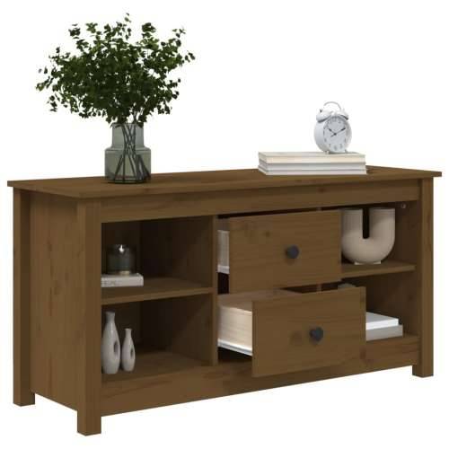 TV ormarić boja meda 103 x 36,5 x 52 cm od masivne borovine - boja meda 1 Cijena