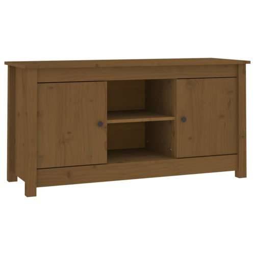 TV ormarić boja meda 103 x 36,5 x 52 cm od masivne borovine - boja meda 1 Cijena
