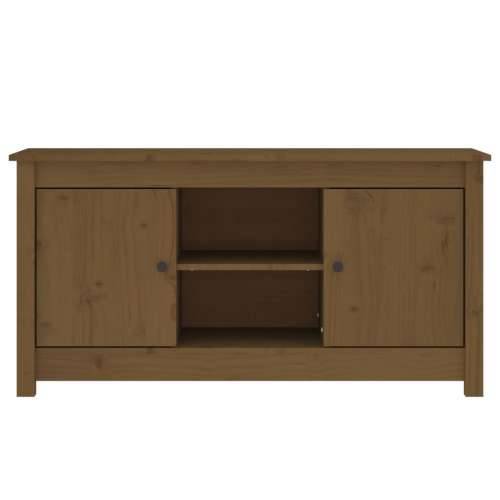 TV ormarić boja meda 103 x 36,5 x 52 cm od masivne borovine - boja meda 1 Cijena