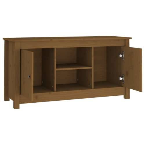 TV ormarić boja meda 103 x 36,5 x 52 cm od masivne borovine - boja meda 1 Cijena