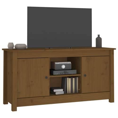 TV ormarić boja meda 103 x 36,5 x 52 cm od masivne borovine - boja meda 1 Cijena