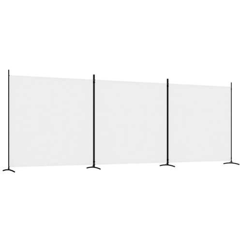 Sobna pregrada s 3 panela bijela 525 x 180 cm od tkanine Cijena