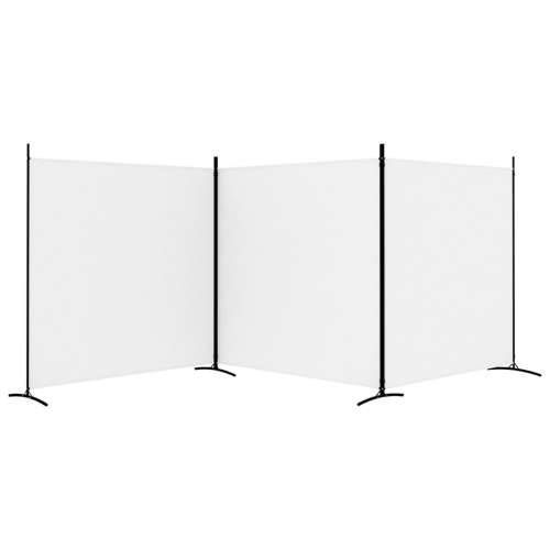 Sobna pregrada s 3 panela bijela 525 x 180 cm od tkanine Cijena
