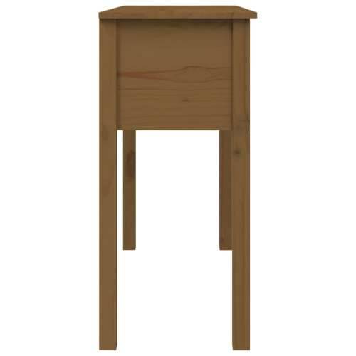 Konzolni stol boja meda 100x35x75 cm od masivne borovine - boja meda 1 100 cm Cijena