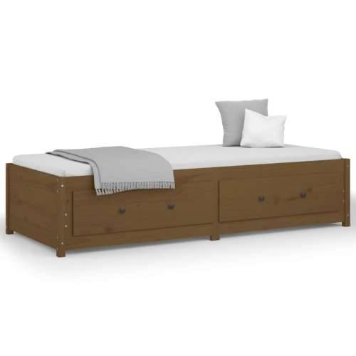 Dnevni ležaj smeđa boja meda 90x200 cm od masivne borovine - boja meda 90 x 200 cm Cijena
