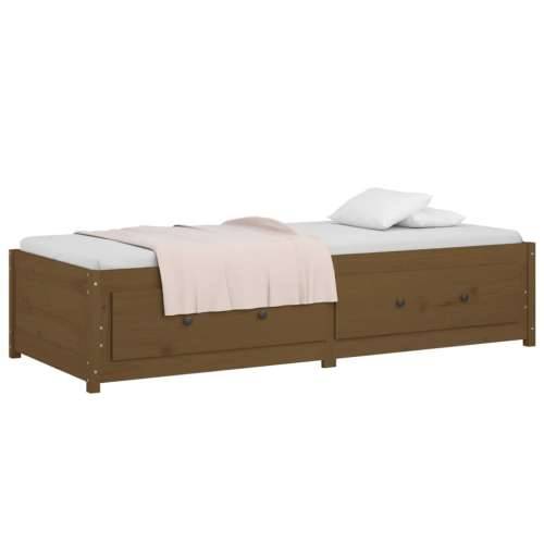 Dnevni ležaj smeđa boja meda 90x200 cm od masivne borovine - boja meda 90 x 200 cm Cijena