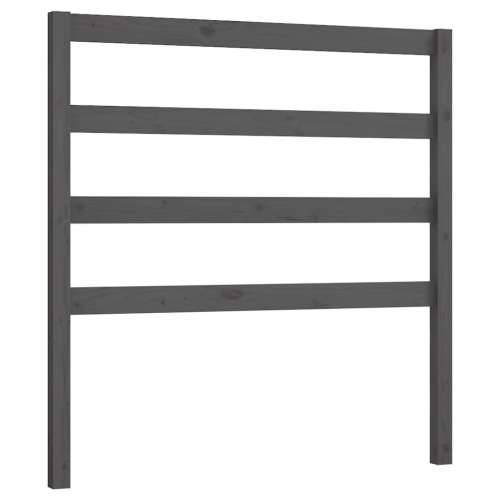 Uzglavlje za krevet sivo 95 x 4 x 100 cm od masivne borovine - Siva 95 x 100 cm 1 Cijena