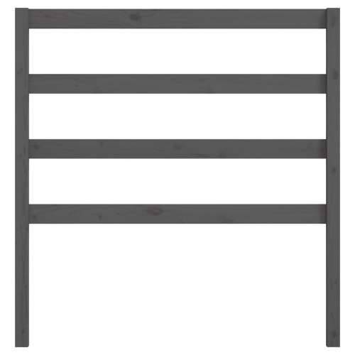 Uzglavlje za krevet sivo 95 x 4 x 100 cm od masivne borovine - Siva 95 x 100 cm 1 Cijena