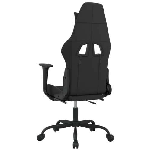 Masažna igraća stolica od tkanine s osloncem crno-svjetlosiva Cijena