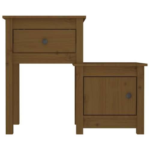 Noćni ormarići 2 kom boja meda 79,5x38x65,5 cm masivna borovina - boja meda 2 Cijena