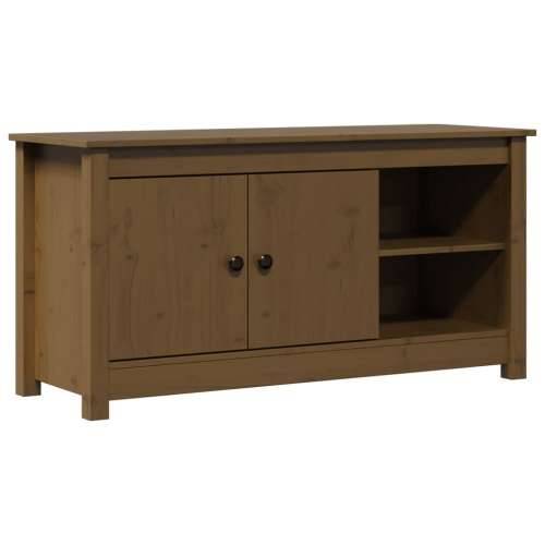 TV ormarić boja meda 103 x 36,5 x 52 cm od masivne borovine - boja meda 1 Cijena