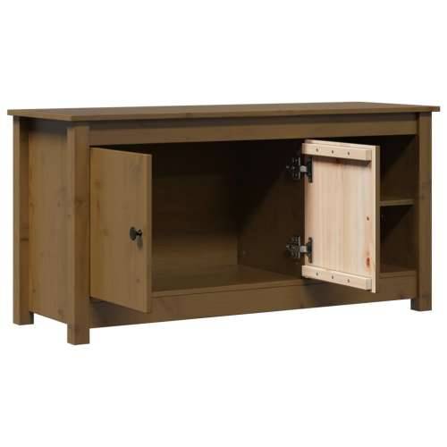 TV ormarić boja meda 103 x 36,5 x 52 cm od masivne borovine - boja meda 1 Cijena