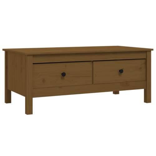 Stolić za kavu boja meda 100 x 50 x 40 cm od masivne borovine - boja meda 1 Cijena