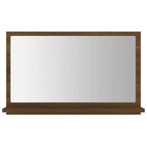 Kupaonsko ogledalo boja smeđeg hrasta 60 x 10,5 x 37 cm drveno - Smeđi hrast 60 x 10.5 x 37 cm 1 Cijena