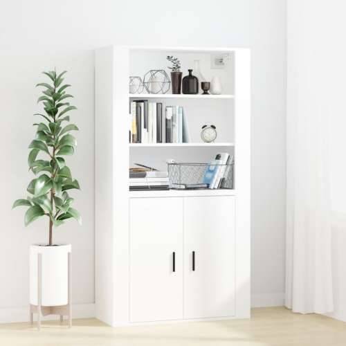 Zidni ormarić bijeli 80 x 33 x 80 cm od konstruiranog drva - Bijela 1 Cijena