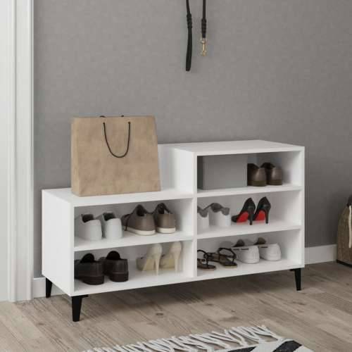 Ormarić za cipele bijeli 102 x 36 x 60 cm od konstruiranog drva - Bijela 1 Cijena