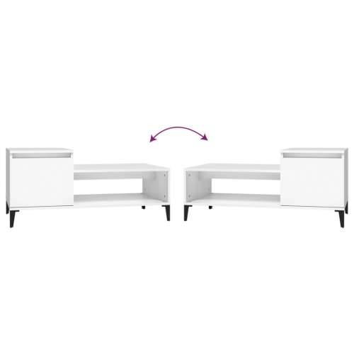 Stolić za kavu bijeli 100 x 50 x 45 cm od konstruiranog drva - Bijela 1 Cijena