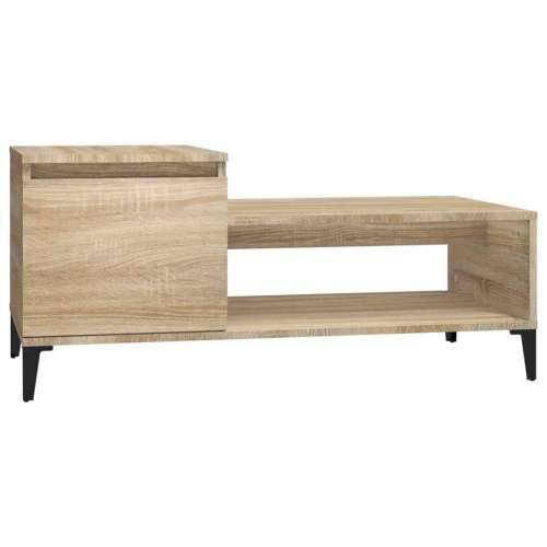 Stolić za kavu boja hrasta 100 x 50 x 45 cm konstruirano drvo - sonoma hrast 1 Cijena