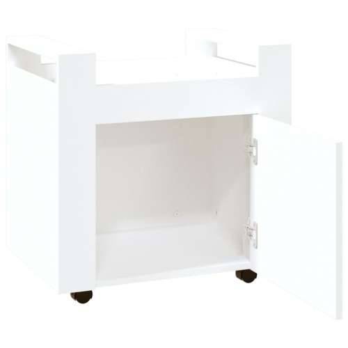 Kolica za radni stol bijela 60x45x60 cm od konstruiranog drva Cijena