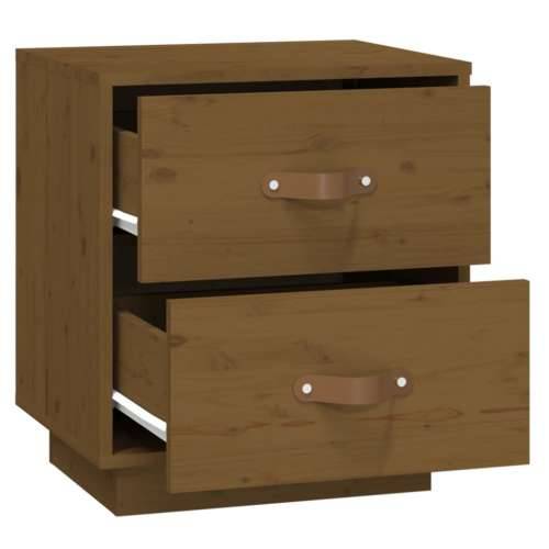 Noćni ormarići 2 kom boja meda 40x34x45 cm od masivne borovine - boja meda 2 Cijena