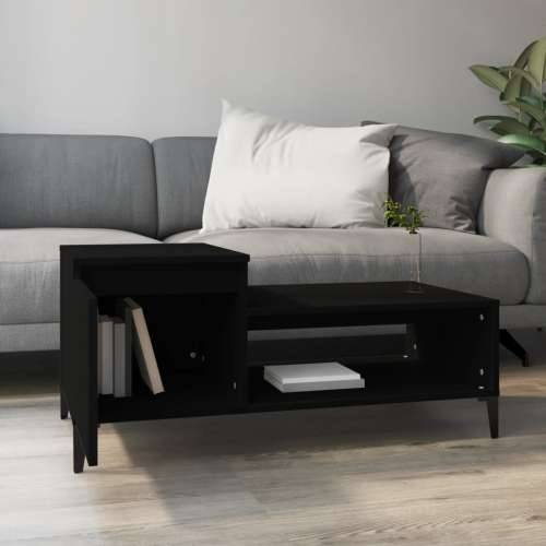 Stolić za kavu crni 100 x 50 x 45 cm od konstruiranog drva - Crna 1 Cijena