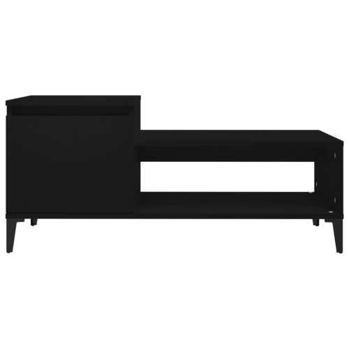 Stolić za kavu crni 100 x 50 x 45 cm od konstruiranog drva - Crna 1 Cijena