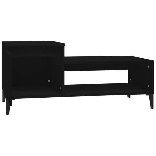 Stolić za kavu crni 100 x 50 x 45 cm od konstruiranog drva - Crna 1 Cijena
