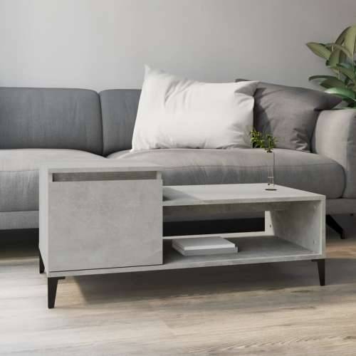 Stolić za kavu boja betona 100x50x45 cm od konstruiranog drva - Beton siva 1 Cijena