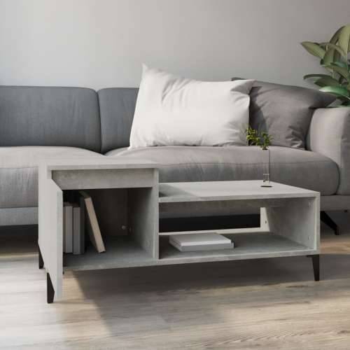 Stolić za kavu boja betona 100x50x45 cm od konstruiranog drva - Beton siva 1 Cijena