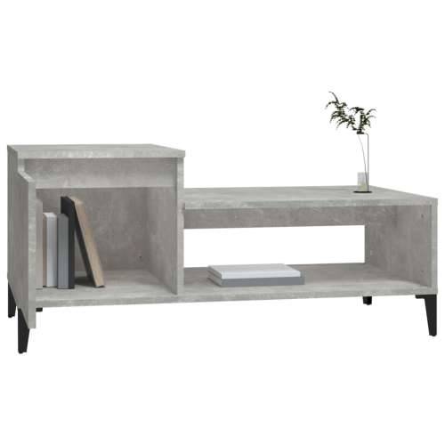 Stolić za kavu boja betona 100x50x45 cm od konstruiranog drva - Beton siva 1 Cijena