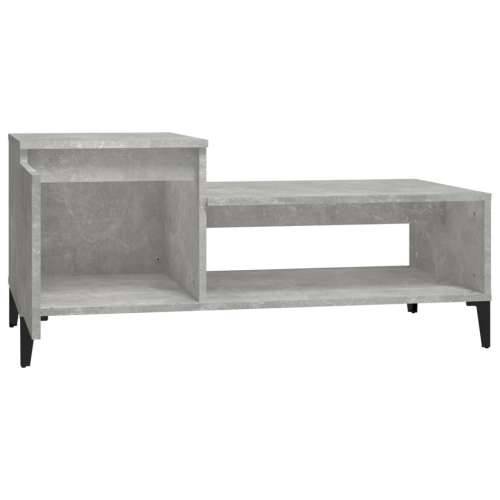 Stolić za kavu boja betona 100x50x45 cm od konstruiranog drva - Beton siva 1 Cijena