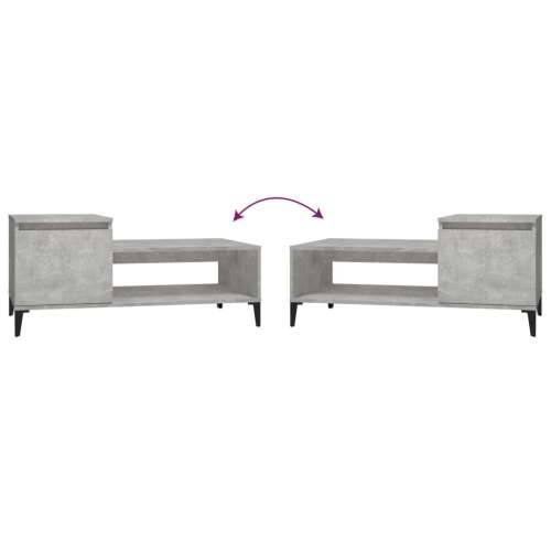 Stolić za kavu boja betona 100x50x45 cm od konstruiranog drva - Beton siva 1 Cijena