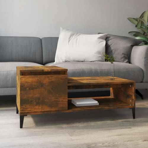 Stolić za kavu boja hrasta 100x50x45 cm konstruirano drvo - Dimljeni hrast 1 Cijena