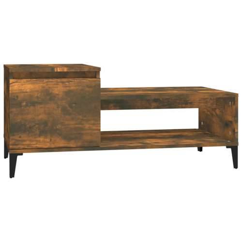 Stolić za kavu boja hrasta 100x50x45 cm konstruirano drvo - Dimljeni hrast 1 Cijena