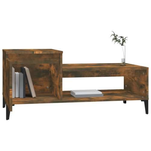 Stolić za kavu boja hrasta 100x50x45 cm konstruirano drvo - Dimljeni hrast 1 Cijena