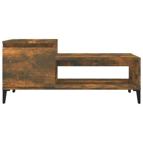 Stolić za kavu boja hrasta 100x50x45 cm konstruirano drvo - Dimljeni hrast 1 Cijena