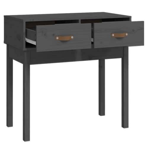 Konzolni stol sivi 76,5 x 40 x 75 cm od masivne borovine - Siva 1 76.5 cm Cijena