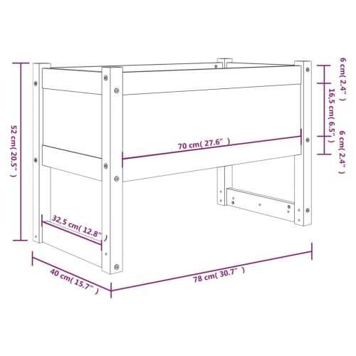 Sadilica boja meda 78 x 40 x 52 cm od masivne borovine Cijena