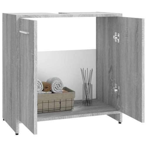 Kupaonski ormarić boja hrasta 60 x 33 x 60 cm konstruirano drvo - Sivi hrast sonoma 1 Cijena