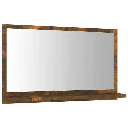 Kupaonsko ogledalo boja dimljenog hrasta 60x10,5x37 cm drveno - Dimljeni hrast 60 x 10.5 x 37 cm 1 Cijena
