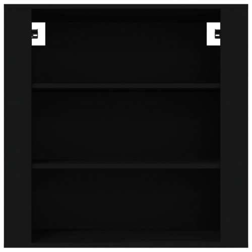 Zidni ormarić crni 80 x 33 x 80 cm od konstruiranog drva - Crna 1 Cijena
