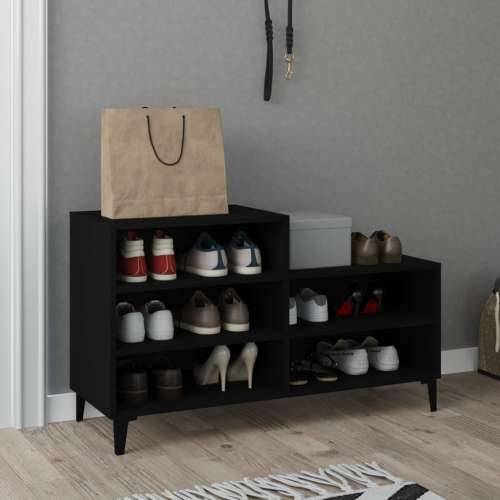 Ormarić za cipele crni 102 x 36 x 60 cm od konstruiranog drva - Crna 1 Cijena