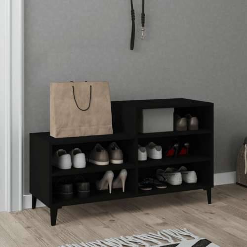 Ormarić za cipele crni 102 x 36 x 60 cm od konstruiranog drva - Crna 1 Cijena