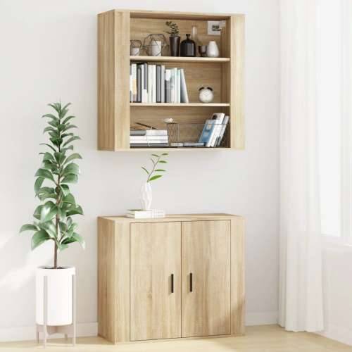 Zidni ormarić boja hrasta sonome 80x33x80 cm konstruirano drvo - sonoma hrast 1 Cijena