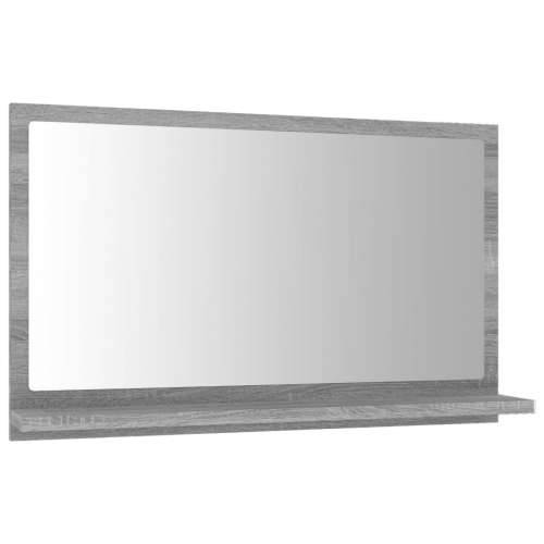 Kupaonsko ogledalo boja sivog hrasta 60 x 10,5x 37 cm drveno - Sivi hrast sonoma 60 x 10.5 x 37 cm 1 Cijena