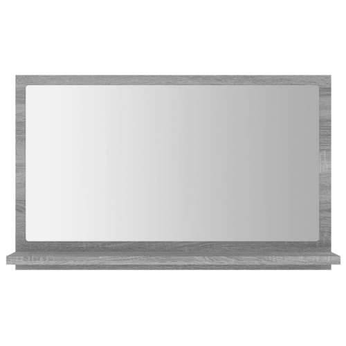 Kupaonsko ogledalo boja sivog hrasta 60 x 10,5x 37 cm drveno - Sivi hrast sonoma 60 x 10.5 x 37 cm 1 Cijena