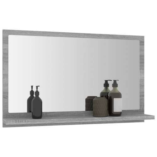 Kupaonsko ogledalo boja sivog hrasta 60 x 10,5x 37 cm drveno - Sivi hrast sonoma 60 x 10.5 x 37 cm 1 Cijena