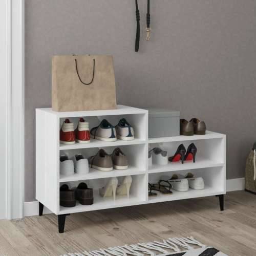 Ormarić za cipele sjajni bijeli 102x36x60 cm konstruirano drvo - Visoko sjajno bijela 1 Cijena