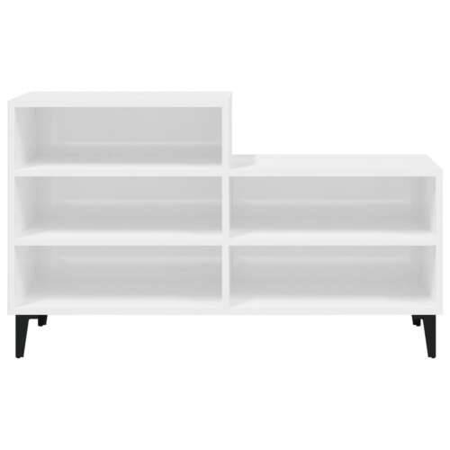 Ormarić za cipele sjajni bijeli 102x36x60 cm konstruirano drvo - Visoko sjajno bijela 1 Cijena